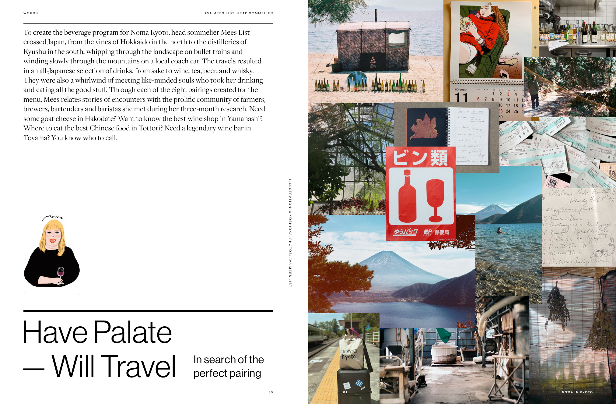 Have Palate — Will Travel opening spread