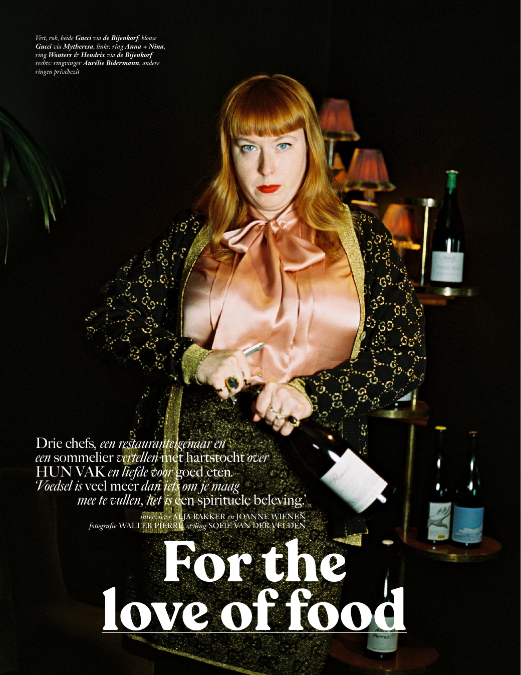 For the love of food, Vogue Nederland, December 2019
